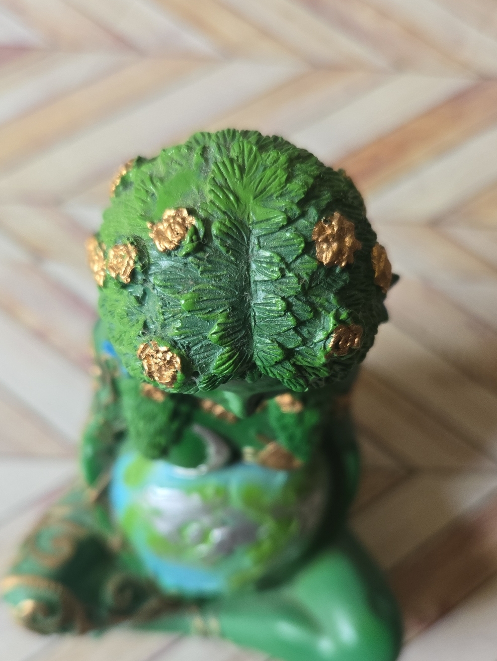 Mother Earth Gaia Statue Goddess Art Figurine Pregnant Planet Earth Boho Decor - Picture 15 of 16